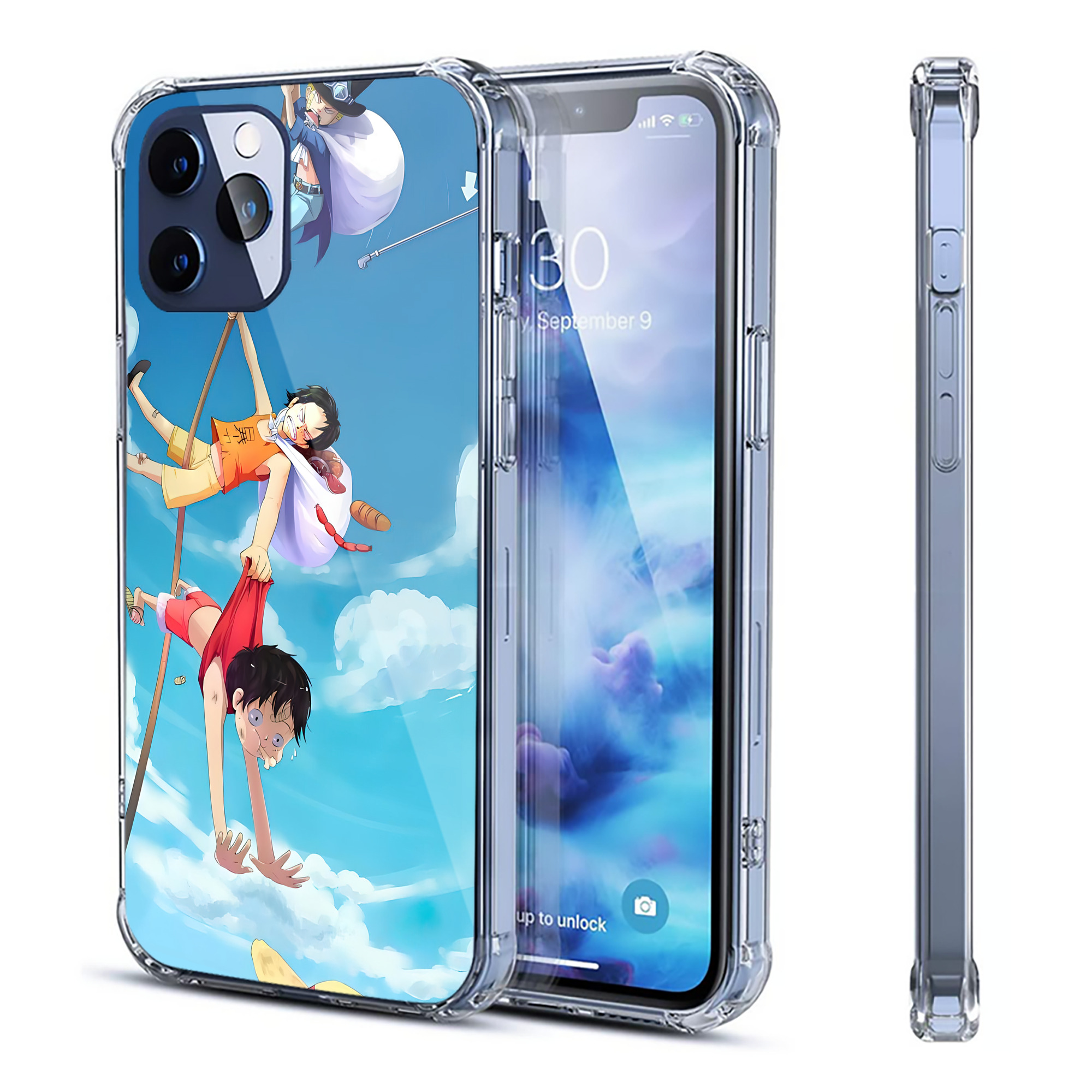 ワンピース ONE PIECE 【iPhone 12シリーズ対応】透明スマホケース（クリアソフトケース）